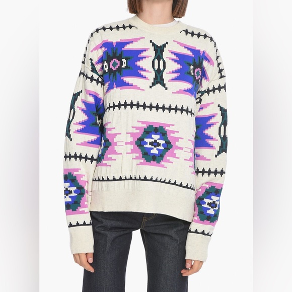 Isabel Marant Sweaters - Isabel Marant Étoile Malden Jacquard Knit — Size 40, Excellent Pre-Owned